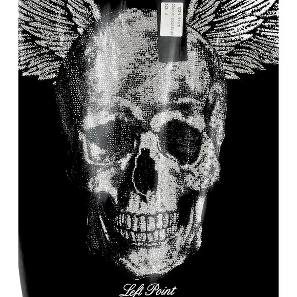 Left Point NYC Winged Skull Graphic Tee - Size S - Picture 3 of 5
